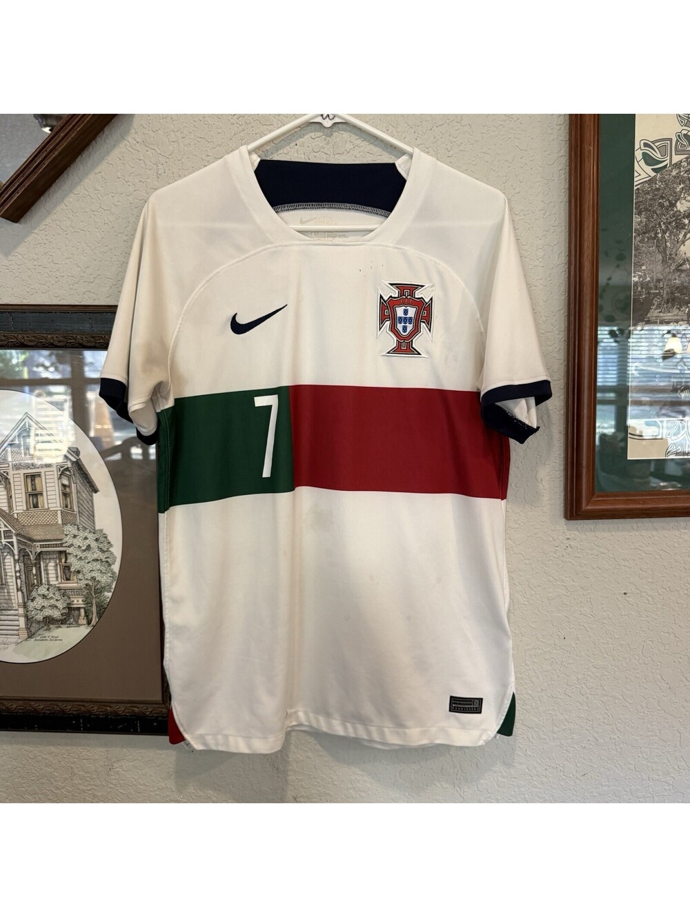 Ronaldo #7 Portugal International Nike Player Edition Jersey Mens Medium Flaws
